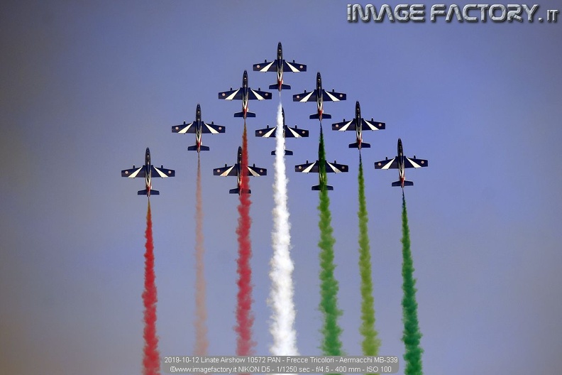2019-10-12 Linate Airshow 10572 PAN - Frecce Tricolori - Aermacchi MB-339.jpg